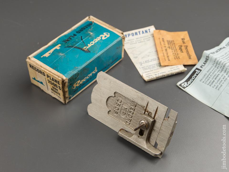 RECORD No. 2506S Side Rabbet Plane in Original Box - 88134