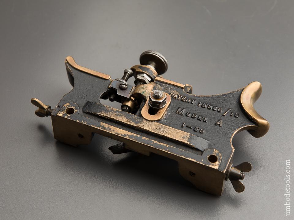 Rare! HOWKINS Patent Plow Plane Model "A" with Cutters & Fences in Original Box - 88136