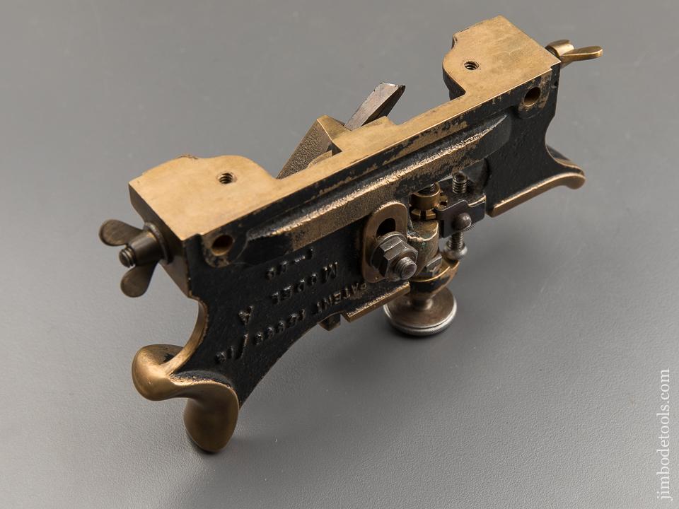 Rare! HOWKINS Patent Plow Plane Model "A" with Cutters & Fences in Original Box - 88136
