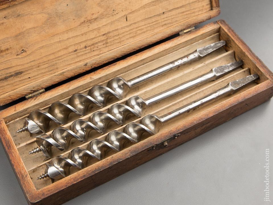 RARE Complete Set of 13 RUSSELL JENNINGS Auger Bits in Original 3 Tiered Box - 88210