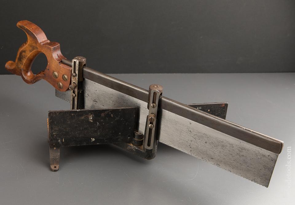 MILLERS FALLS LANGDON No. 15 1/2 Miniature Mite Box and Saw JUST SHARPENED - 88212