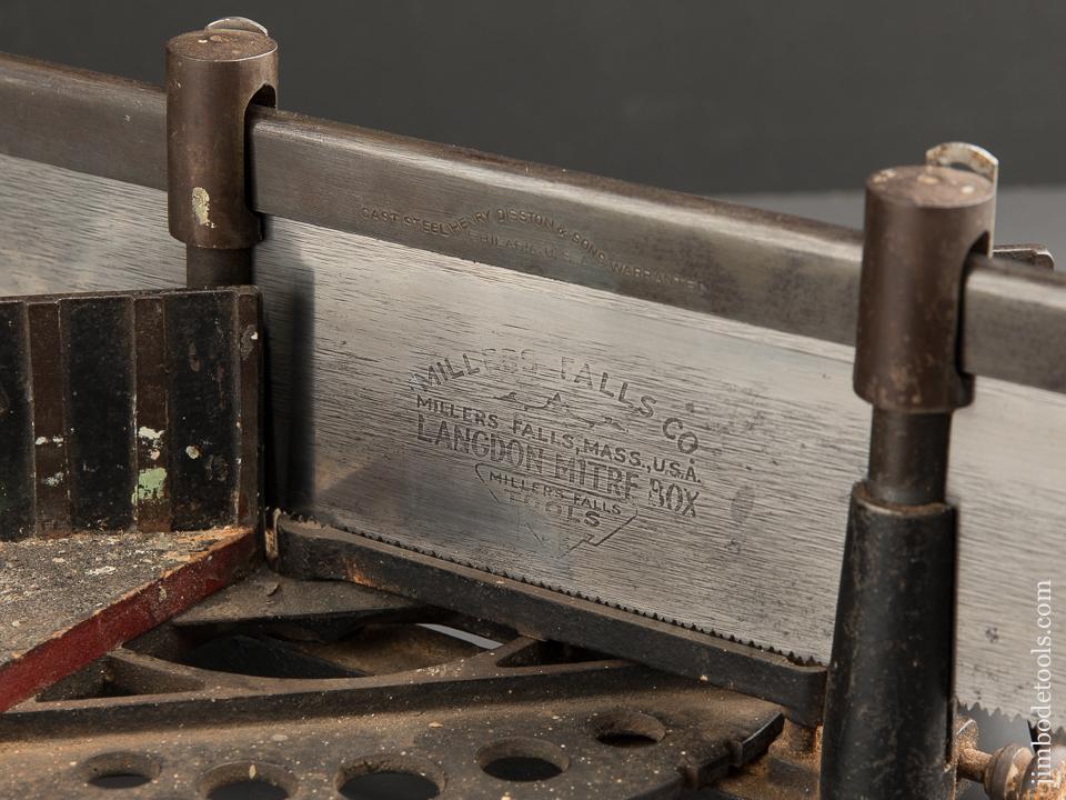 MILLERS FALLS LANGDON No. 15 1/2 Miniature Mite Box and Saw JUST SHARPENED - 88212