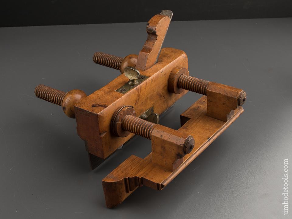 Boxwood Plow Plane by J. WEBB PITTSFIELD MA circa 1837-49 GOOD+ - 88217