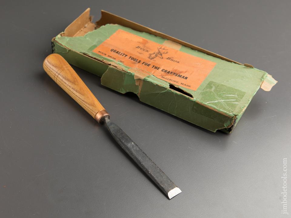 3/4 inch BUCK BROTHERS No. 3 Carving Gouge DEAD MINT in Original Box - 88222