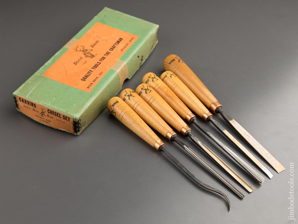 BUCK BROS Set of Six Chisels DEAD MINT in Original Box - 88229