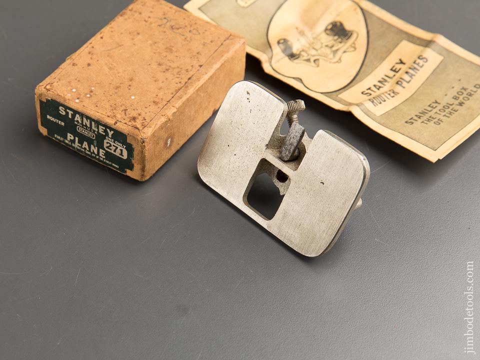 STANLEY No. 271 Miniature Router Plane in Original Box - 88242
