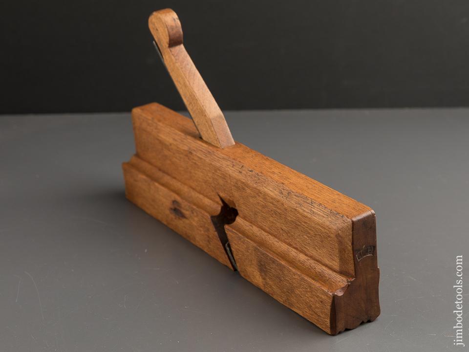Magnificent 18th Century 10 inch Yellow Birch Crispy Super Complex Molding Plane - 88244