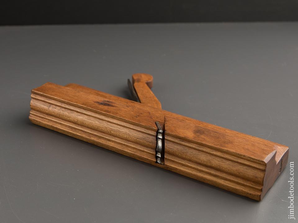 Magnificent 18th Century 10 inch Yellow Birch Crispy Super Complex Molding Plane - 88244