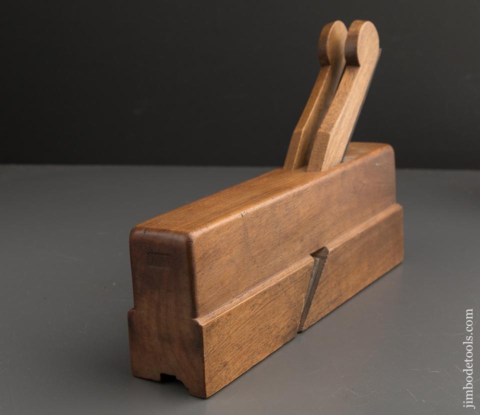 Stunning! 18th Century Ten inch Yellow Birch 1 7/8 inch Wide Dual Iron Sash Molding Plane - 88245U