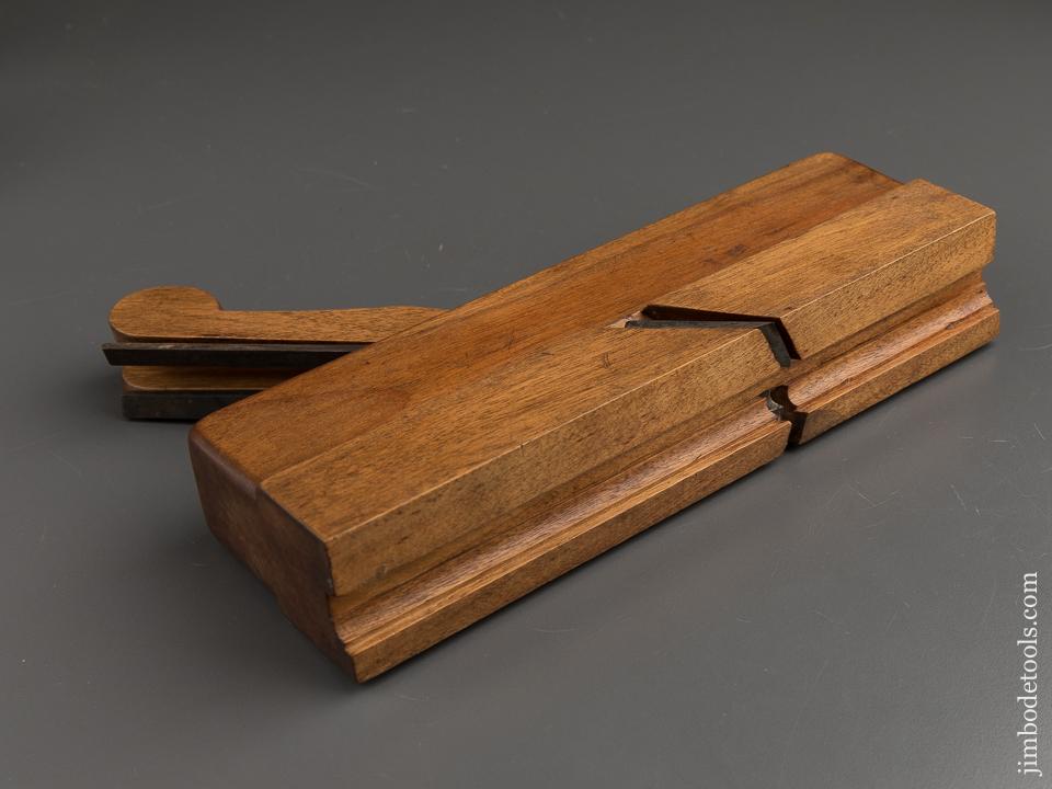 Stunning! 18th Century Ten inch Yellow Birch 1 7/8 inch Wide Dual Iron Sash Molding Plane - 88245U