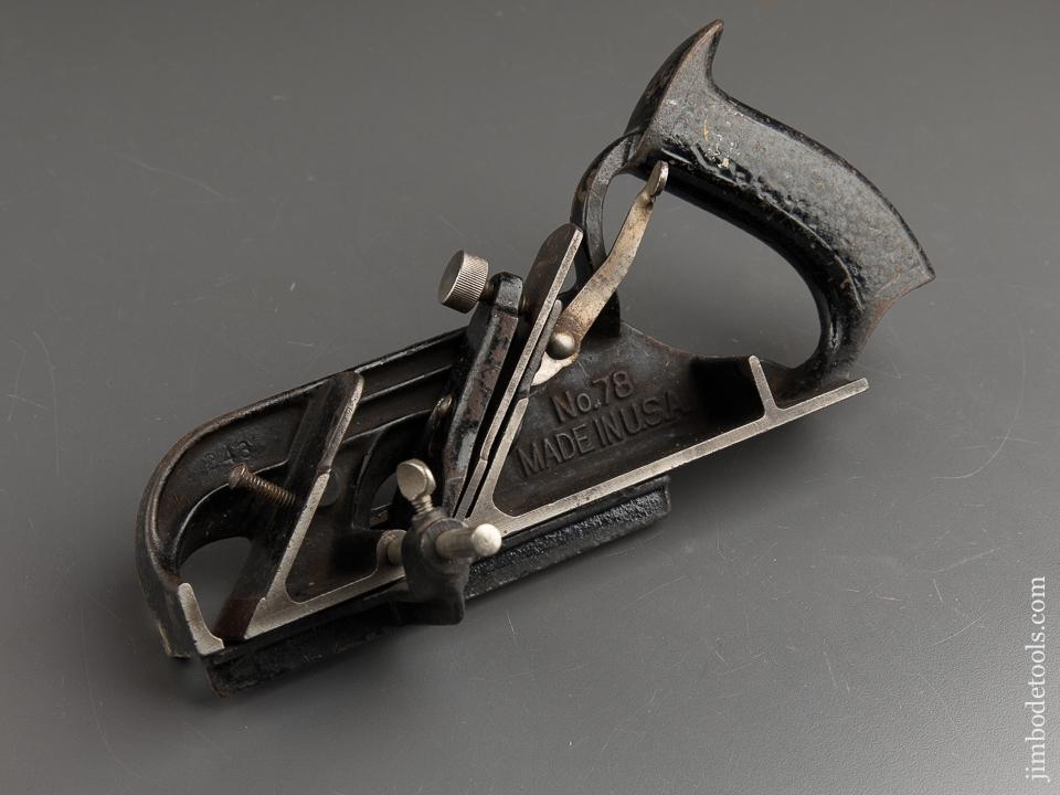 100% Complete STANLEY No. 78 Duplex, Rabbet, and Filletster Plane - 88249