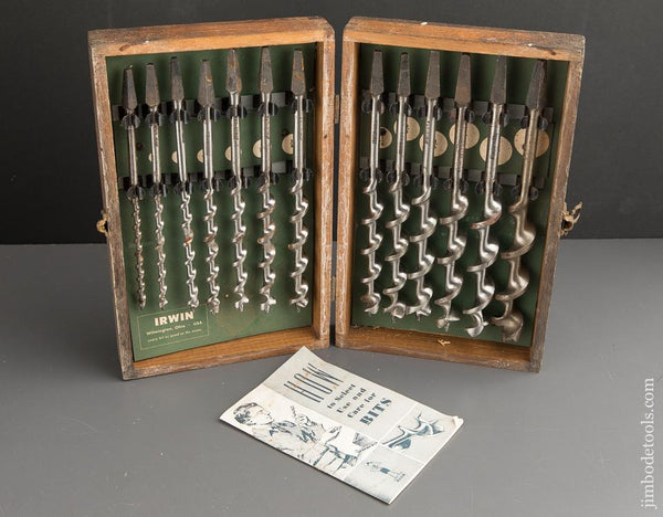 Complete Set of 13 IRWIN Auger Bits in Original Box - 88251