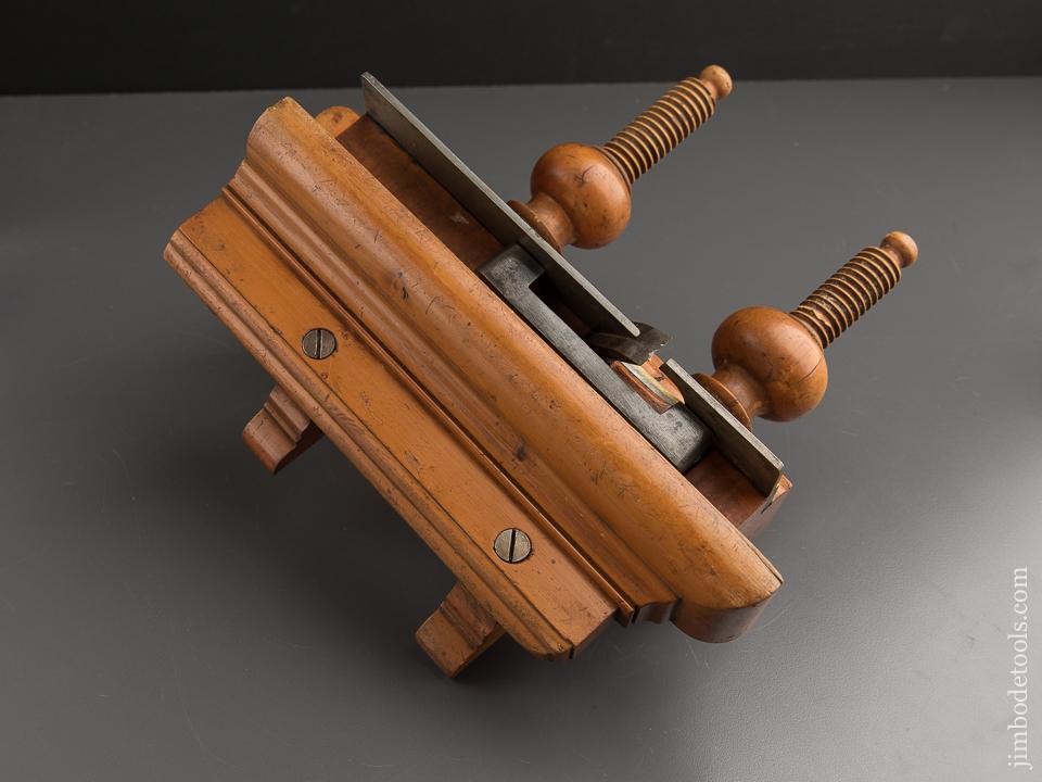 Magnificent! Solid Boxwood Screw Arm Handled Plow Plane - 88253