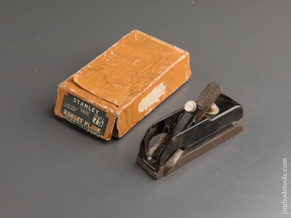 STANLEY No. 75 Rabbet Plane in Original Box - 88255