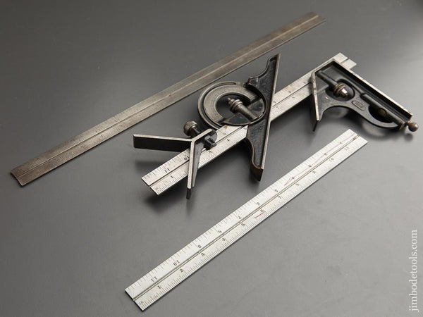 Eighteen inch STARRETT Combination Square with Two Twelve inch Scales - 88259