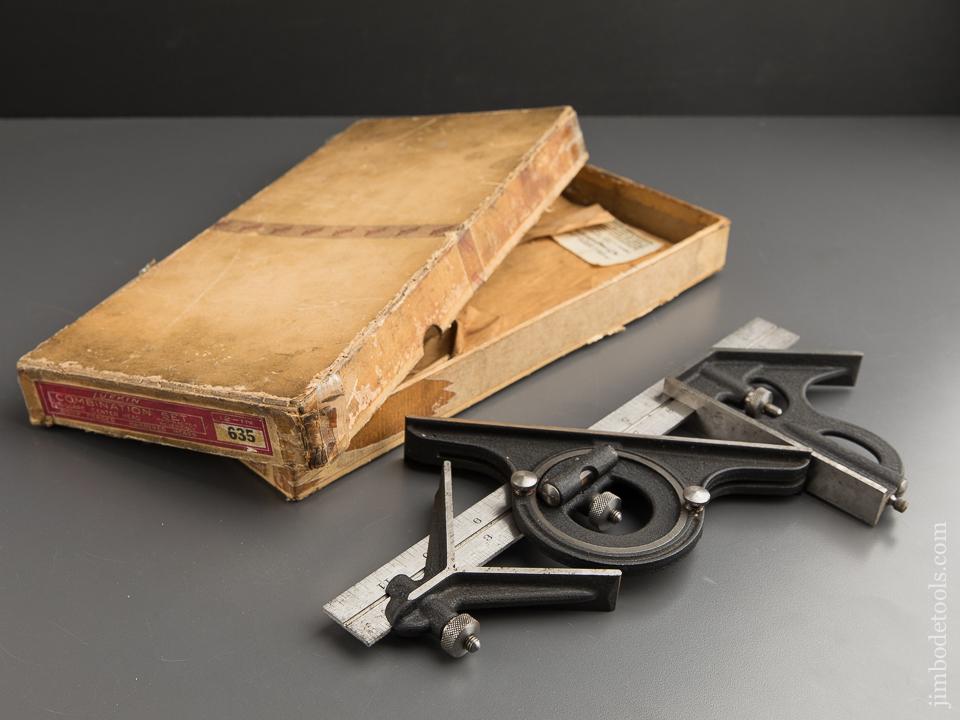 Twelve inch LUFKIN No. 635 Combination Square Set in Original Box - 88260
