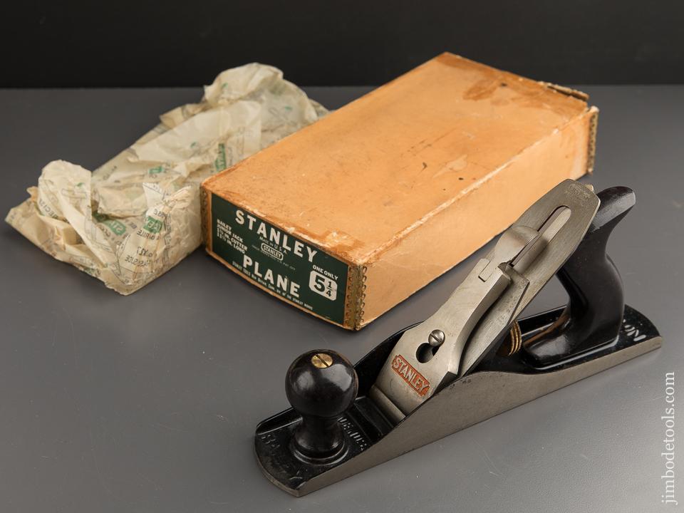 STANLEY No. 5 1/4 Junior Jack Plane Type 19 circa 1948-61 UNUSED in Original Box - 88262