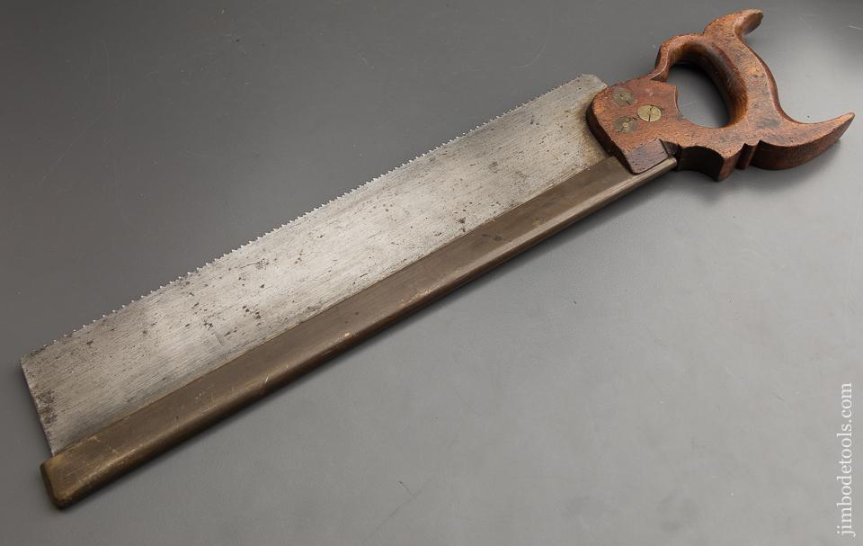 SPECTACULAR! 12 point 14 inch Cross Cut SPEAR & JACKSON Brass Back Saw JUST SHARPENED! - 88270