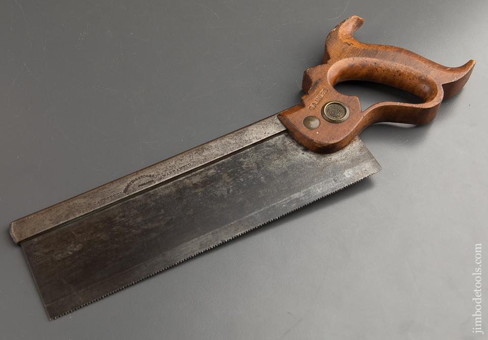 15 point 10 inch Crosscut DISSTON No. 4 Back Saw - 88274