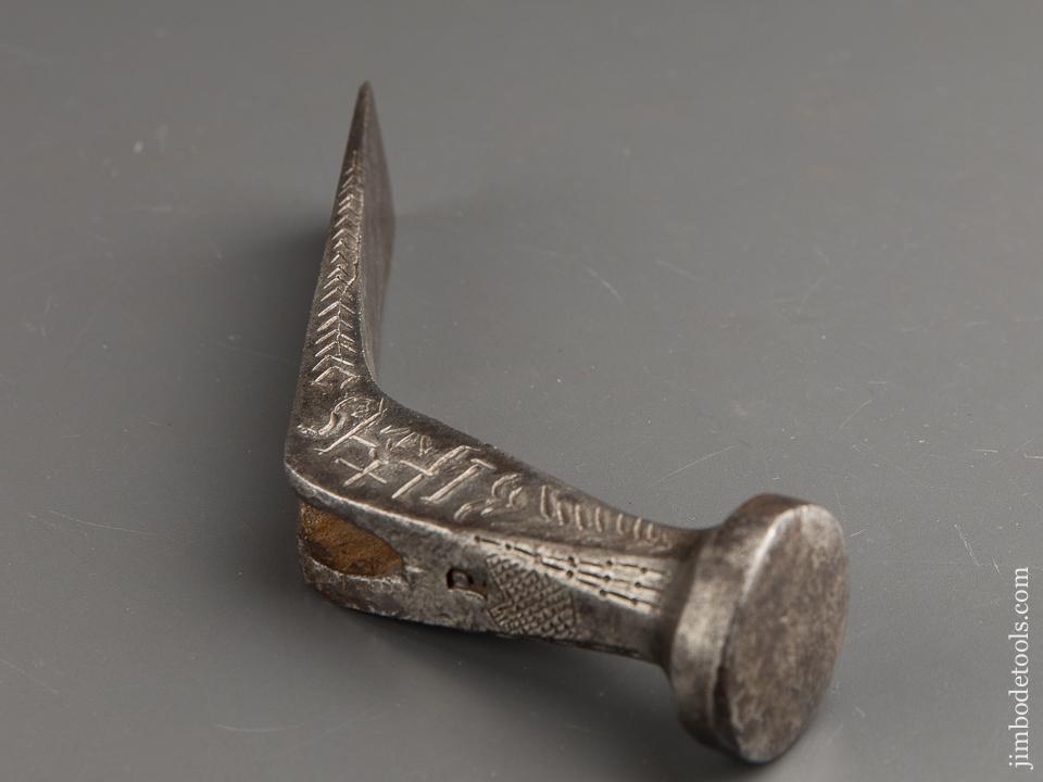 【焼印1975-1990】　オストハイマー　Ostheimer カメ　(大) Massive 6 pound Filemaker's Dog Head Stitching Hammer