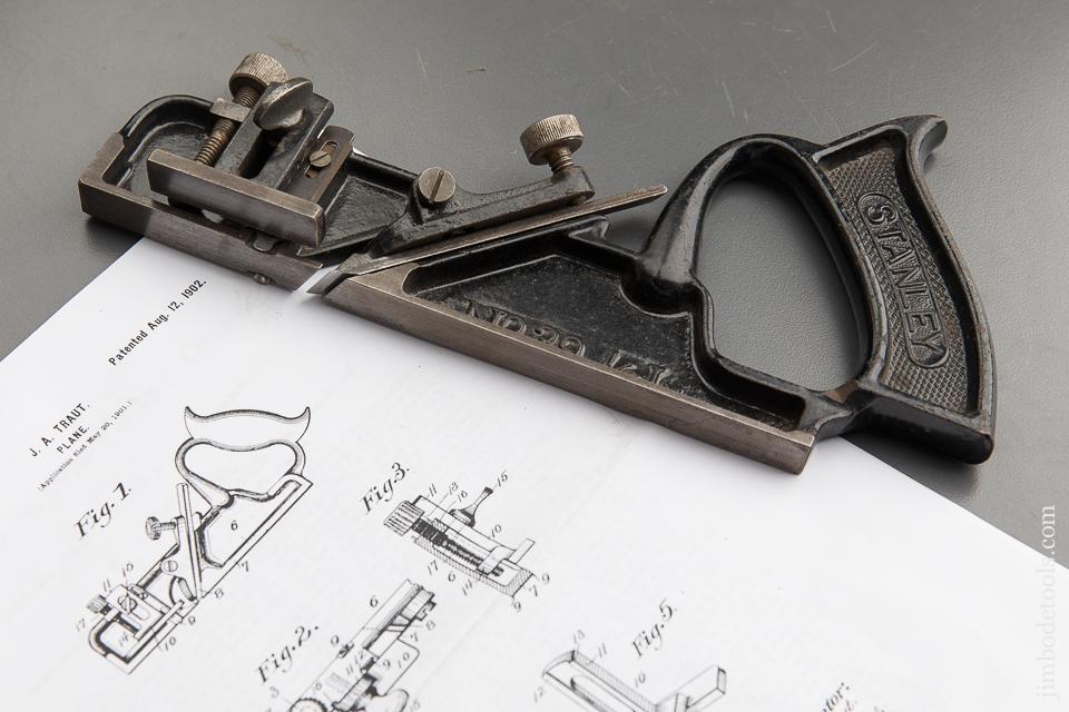 TRAUT's Patent August 12, 1902 STANLEY No. 39 1/2 Dado Plane FINE - 88286