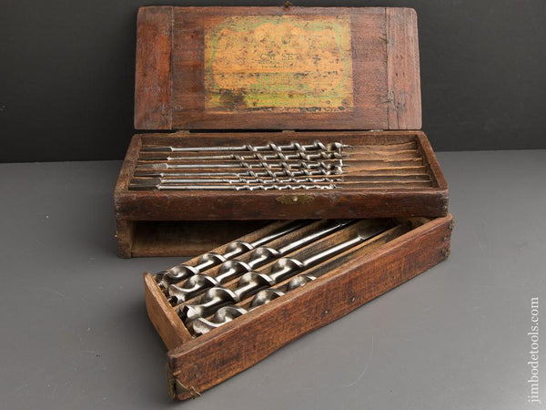 COMPLETE Set of Eleven IRWIN Auger Bits in Original Two Tier Box - 88293