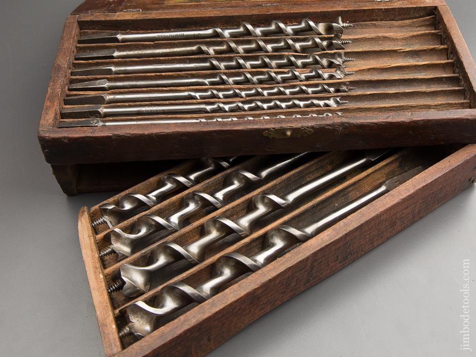 COMPLETE Set of Eleven IRWIN Auger Bits in Original Two Tier Box - 88293