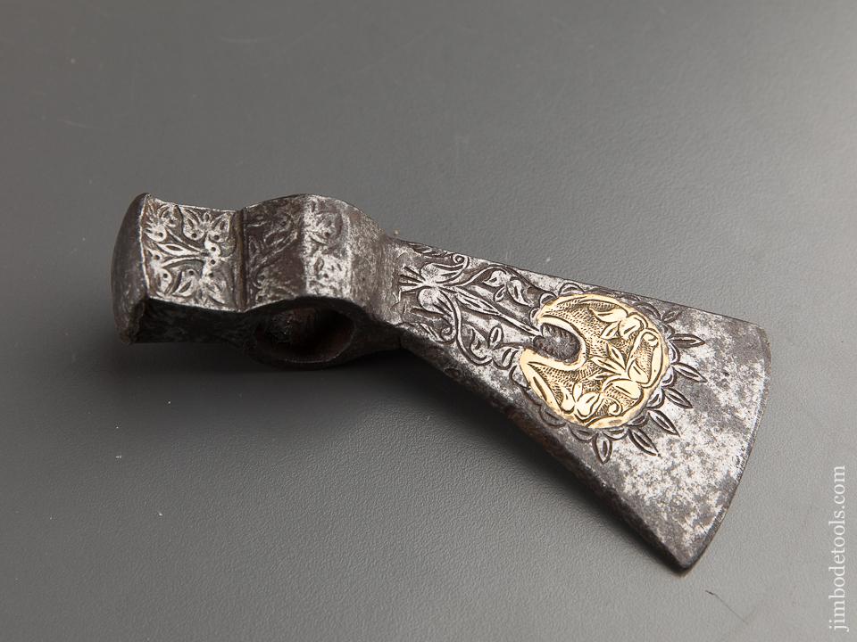 Gold Inlay Belt Axe Battle Axe - 88310U