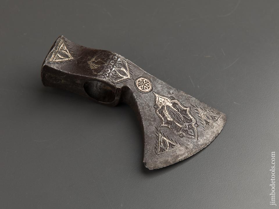 Silver Inlay Belt Axe Battle Axe - 88311U