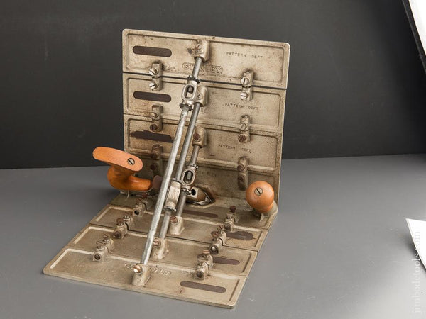 Fine! TRAUT's Patent March 10 1896 STANLEY No. 57 Core Box Plane with Three Sets of Wing Extensions - 88312