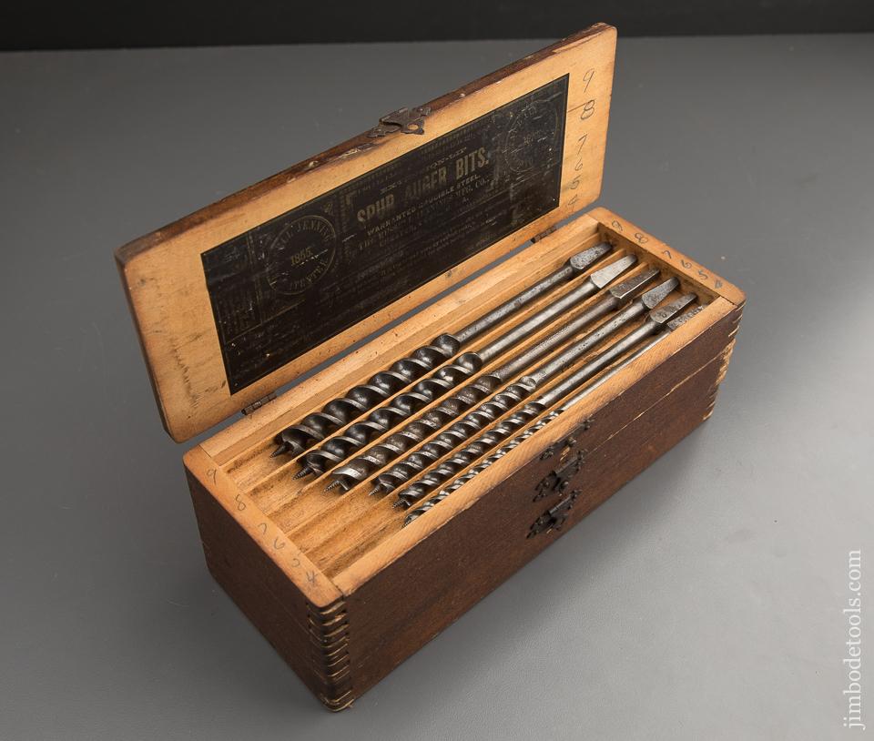 Complete Set of 13 RUSSELL JENNINGS Auger Bits in Original 3 Tiered Box - 88316