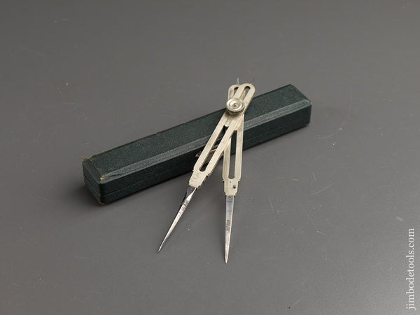 6 1/2 inch German Silver Proportional Dividers in Original Lined Case - 88328