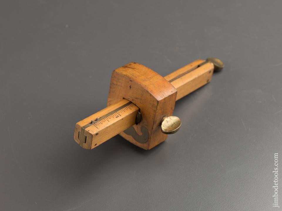 7 1/4 inch Boxwood & Brass Mortise Gauge - 88343