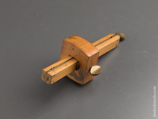 7 1/4 inch Boxwood & Brass Mortise Gauge - 88343