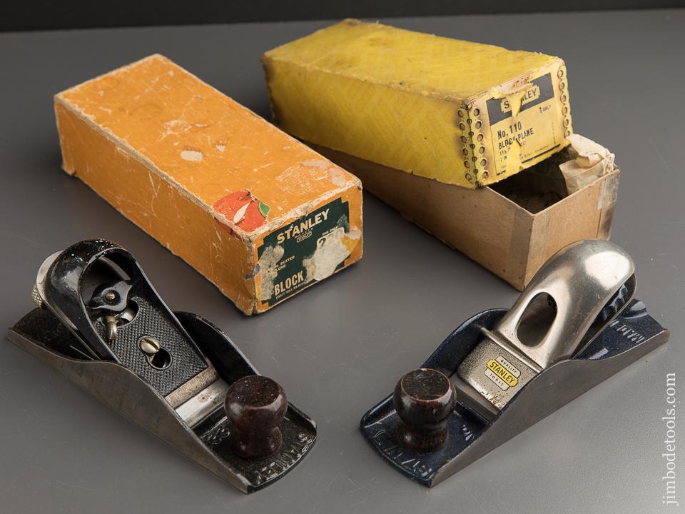 Two STANLEY Block Planes! No. 110 & No. 220 Both in Original Box - 88345