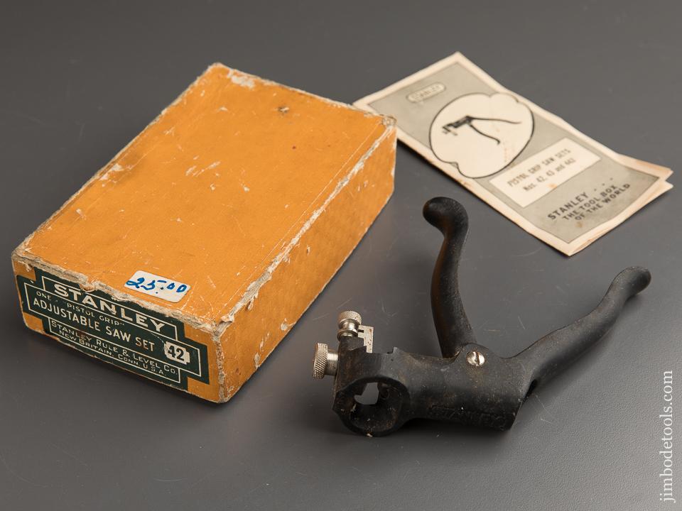 STANLEY No. 42X Adjustable Saw Set in Original Box - 88354