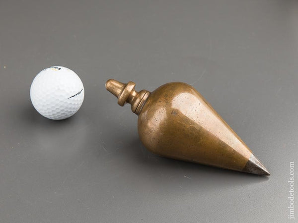 Stunning! Two pound Eleven ounce Brass Plumb Bob - 88360