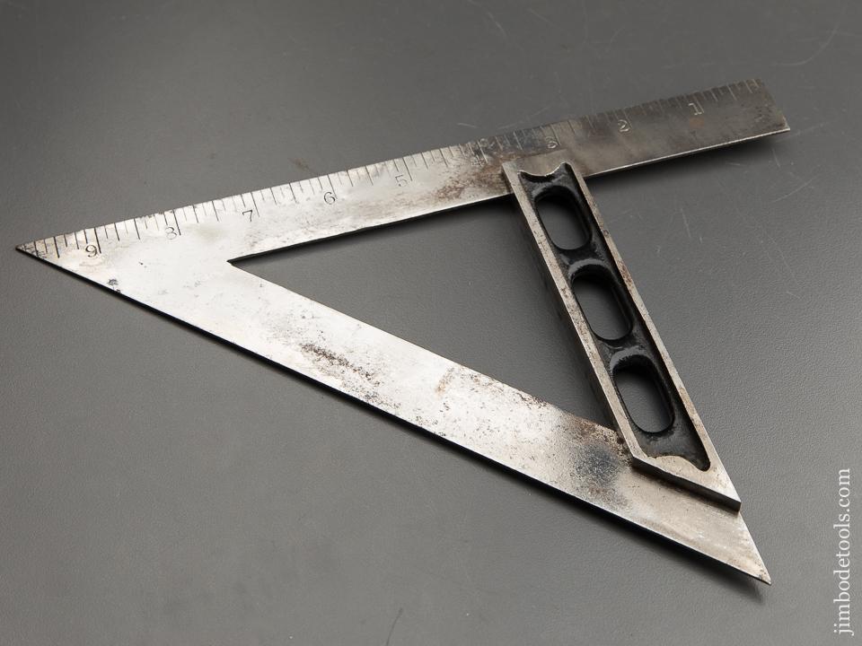 Fox Patent November 24, 1885 Ten inch Try & Miter Square - 88376