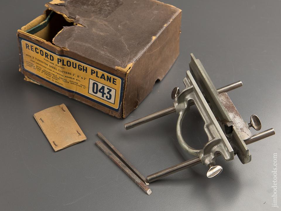 RECORD No. 043 Plough Plane i100% COMPLETE in Original Box - 88380