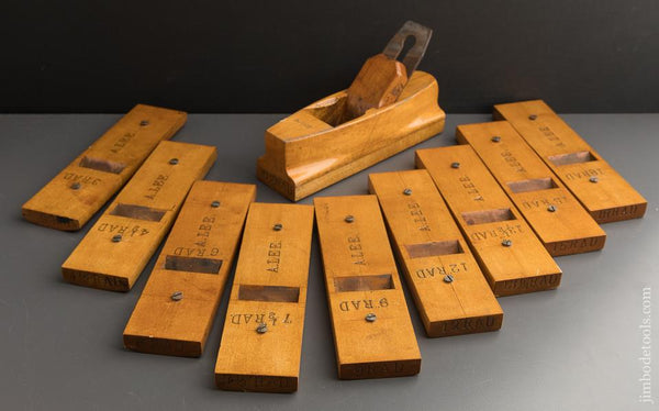 Great Pattern Maker's Multi Radius Plane with TEN Soles and One Iron - 88397