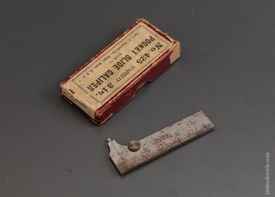 Three inch STARRETT No. 425 Pocket Slide Caliper in Original Box - 88399