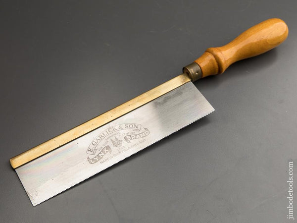 LIKE NEW! 20 point 8 inch Rip E. GARLICK & SON LYNX Dovetail Saw - 88412