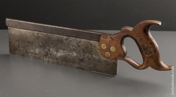 JUST SHARPENED 13 point 12 inch Crosscut J. DARLINGTON BROOKLYN NY Back Saw - 88421