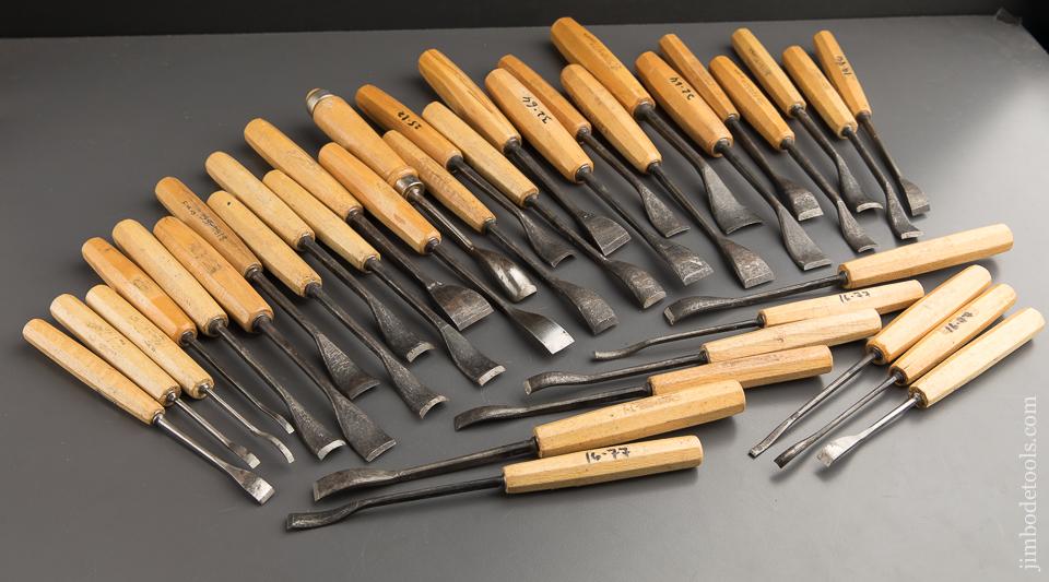 AMAZING Set of 36 German Carving Sculpting Spoon Gouges by DASTRA - 88432