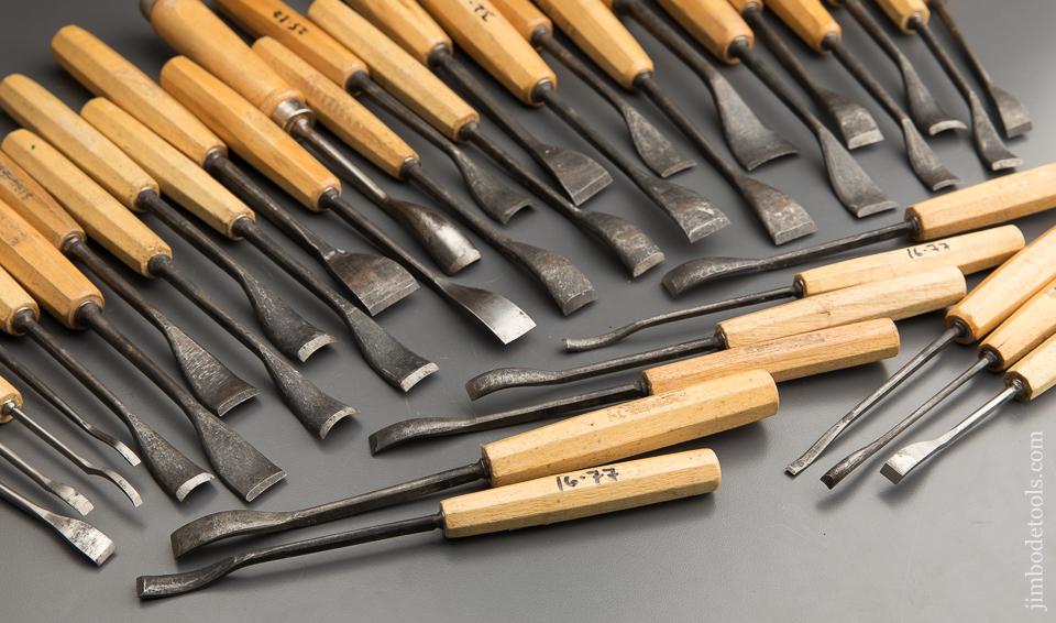 AMAZING Set of 36 German Carving Sculpting Spoon Gouges by DASTRA - 88432