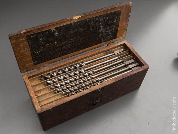 Complete Set of 13 RUSSELL JENNINGS Auger Bits in Original 3 Tiered Box - 88436
