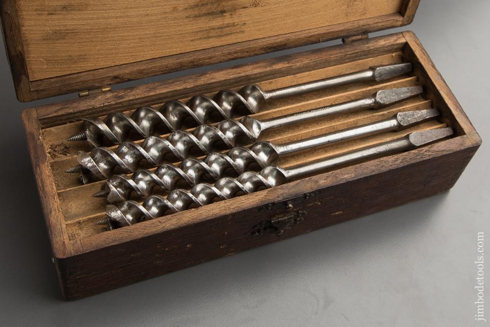Complete Set of 13 RUSSELL JENNINGS Auger Bits in Original 3 Tiered Box - 88436