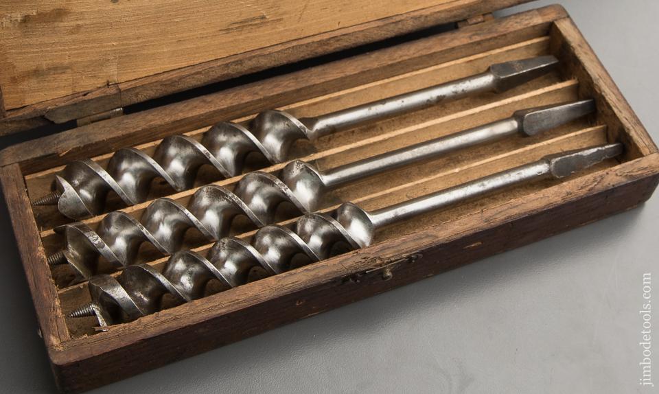 Complete Set of 13 RUSSELL JENNINGS Auger Bits in Original 3 Tiered Box - 88436