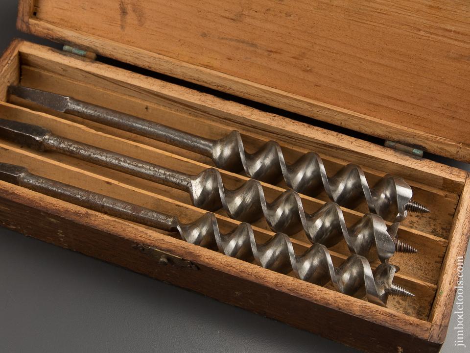 Complete Set of 13 RUSSELL JENNINGS Auger Bits in Original 3 Tiered Box - 88437