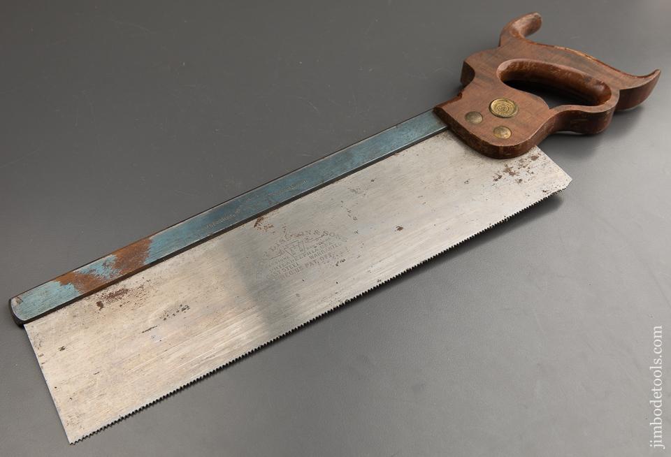 NEW OLD STOCK 13 point 14 inch DISSTON Back Saw Tenon Saw - 88462